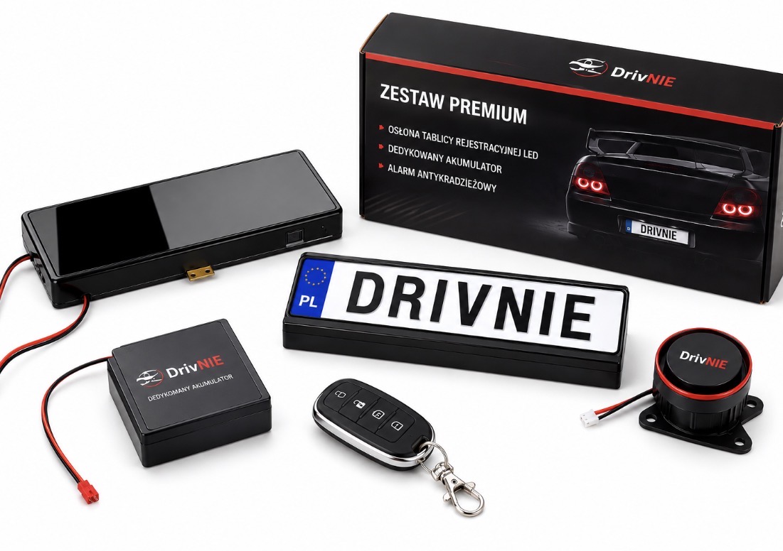 Osłona tablicy rejestracyjnej premium DRIVNIE BOX